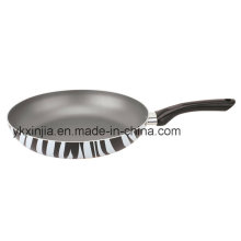 Utensílios de cozinha Alumínio antiaderente Seda Serigrafia Fry Pan, Energy-Saving Pan